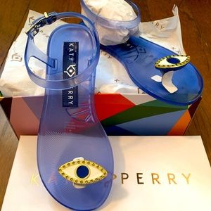 Size 6 Katy Perry geli eye sandals. Brand new.
